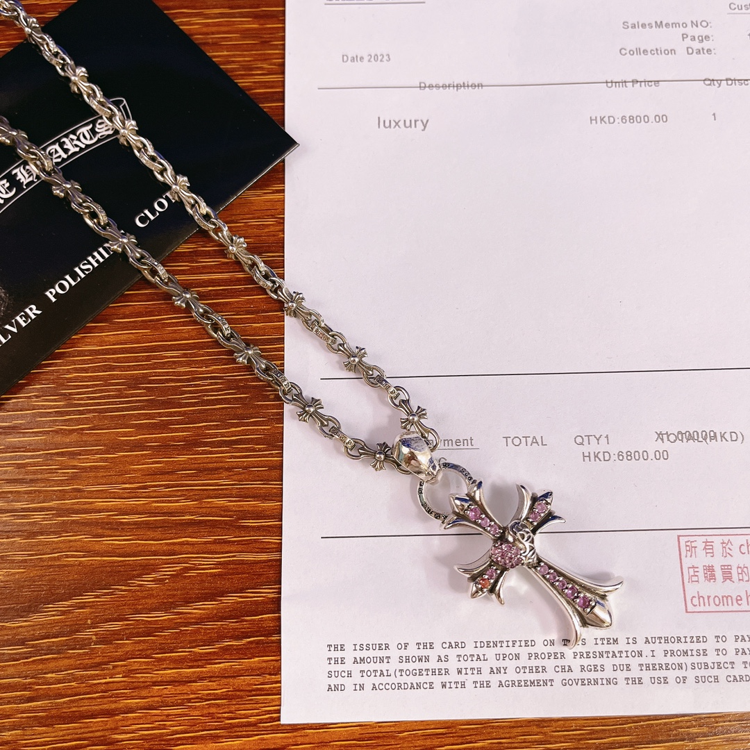 NO:377910,Croxin counter hits, direct sales price of the manufacturer, original one to one replica of the same style as men and women, Croxin necklace, jewelry boutique, chrome hearts, necklace19860909克罗心专柜爆款 厂家直销价 原版一比一复刻 男女同款 克罗心项链,饰品精品,chrome hearts,necklace,Jewelry