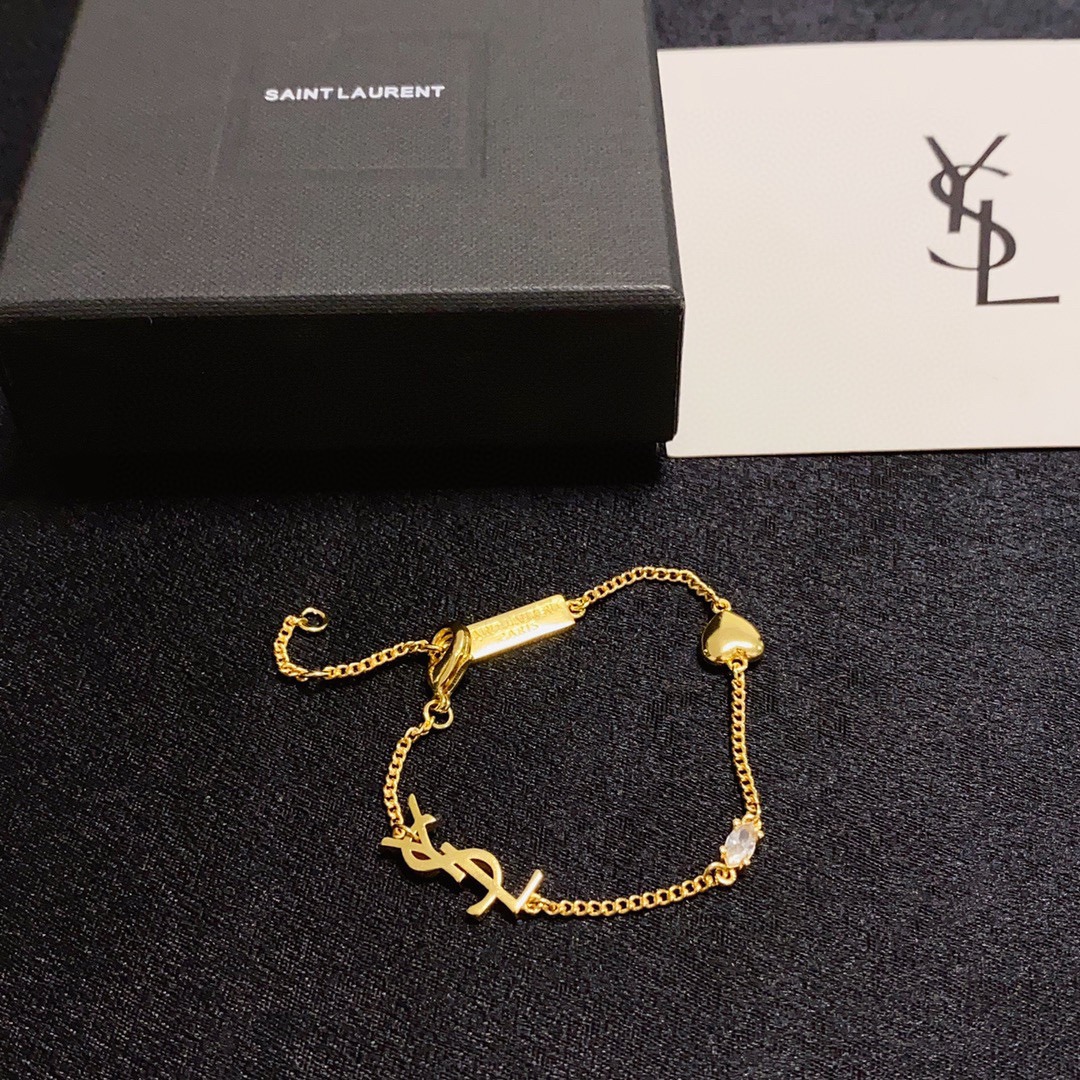 “YSL San Roland: 1961 Luxury Fashion Brand with High-Quality Gold & Silver Bands” - 图片 6