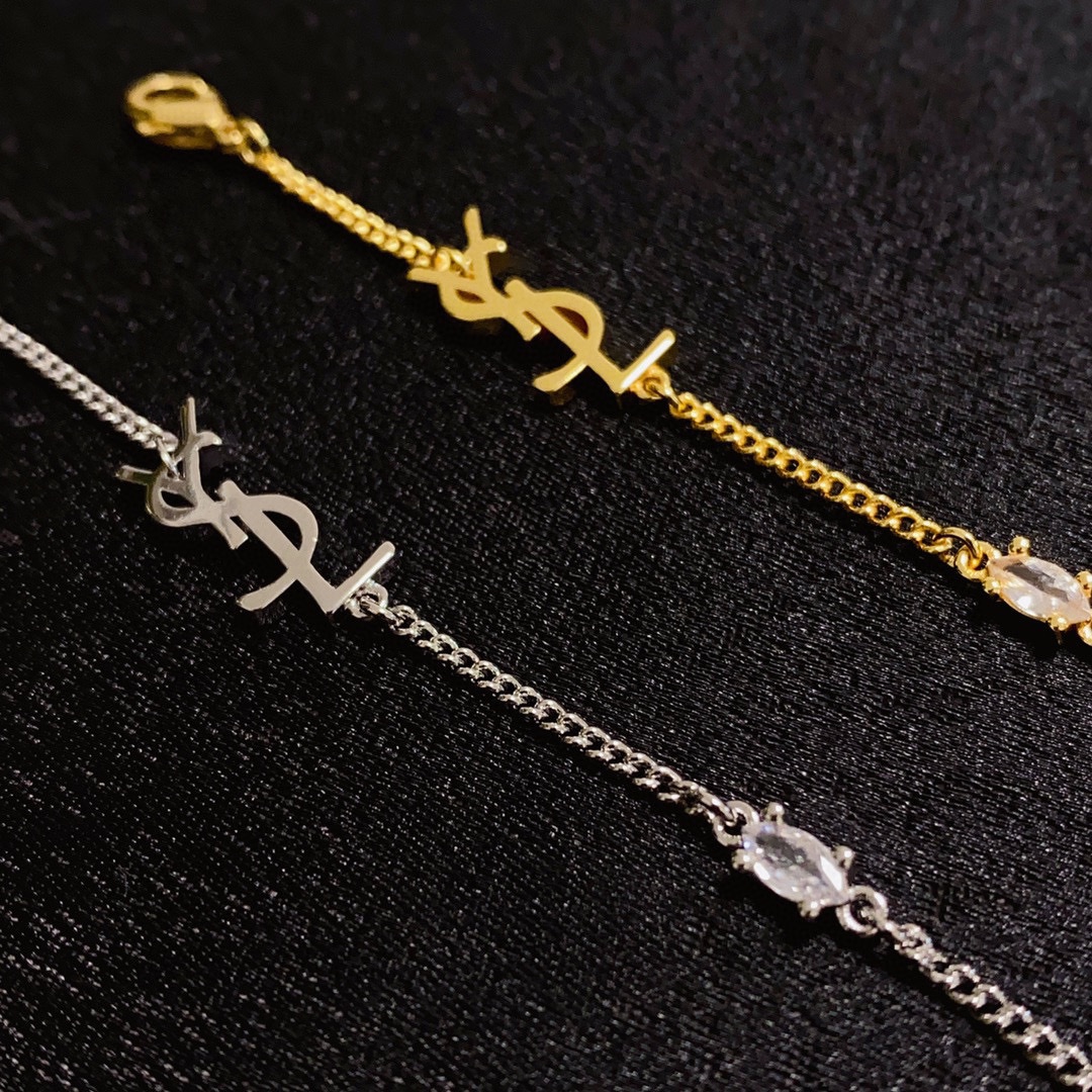 “YSL San Roland: 1961 Luxury Fashion Brand with High-Quality Gold & Silver Bands” - 图片 4