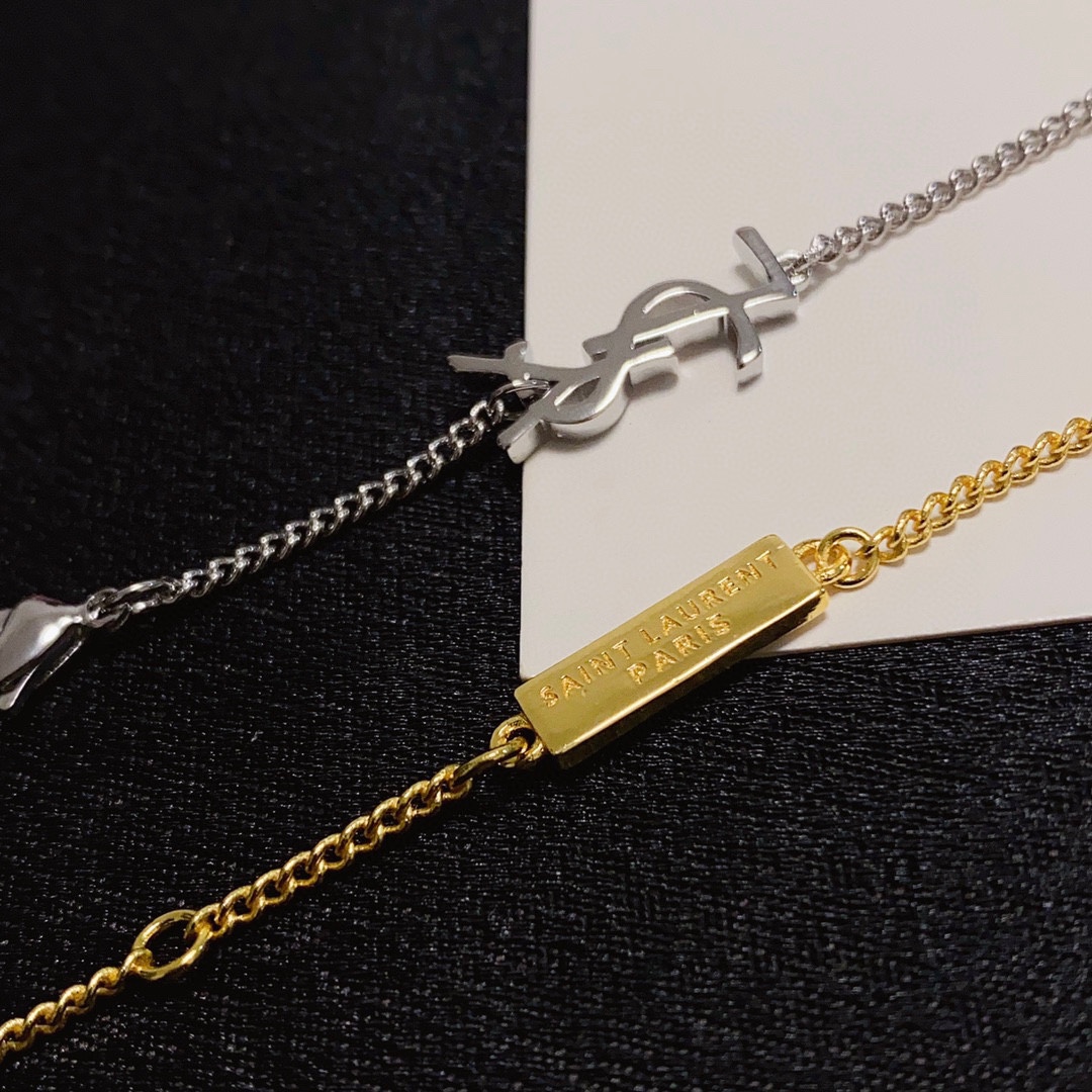 “YSL San Roland: 1961 Luxury Fashion Brand with High-Quality Gold & Silver Bands” - 图片 5