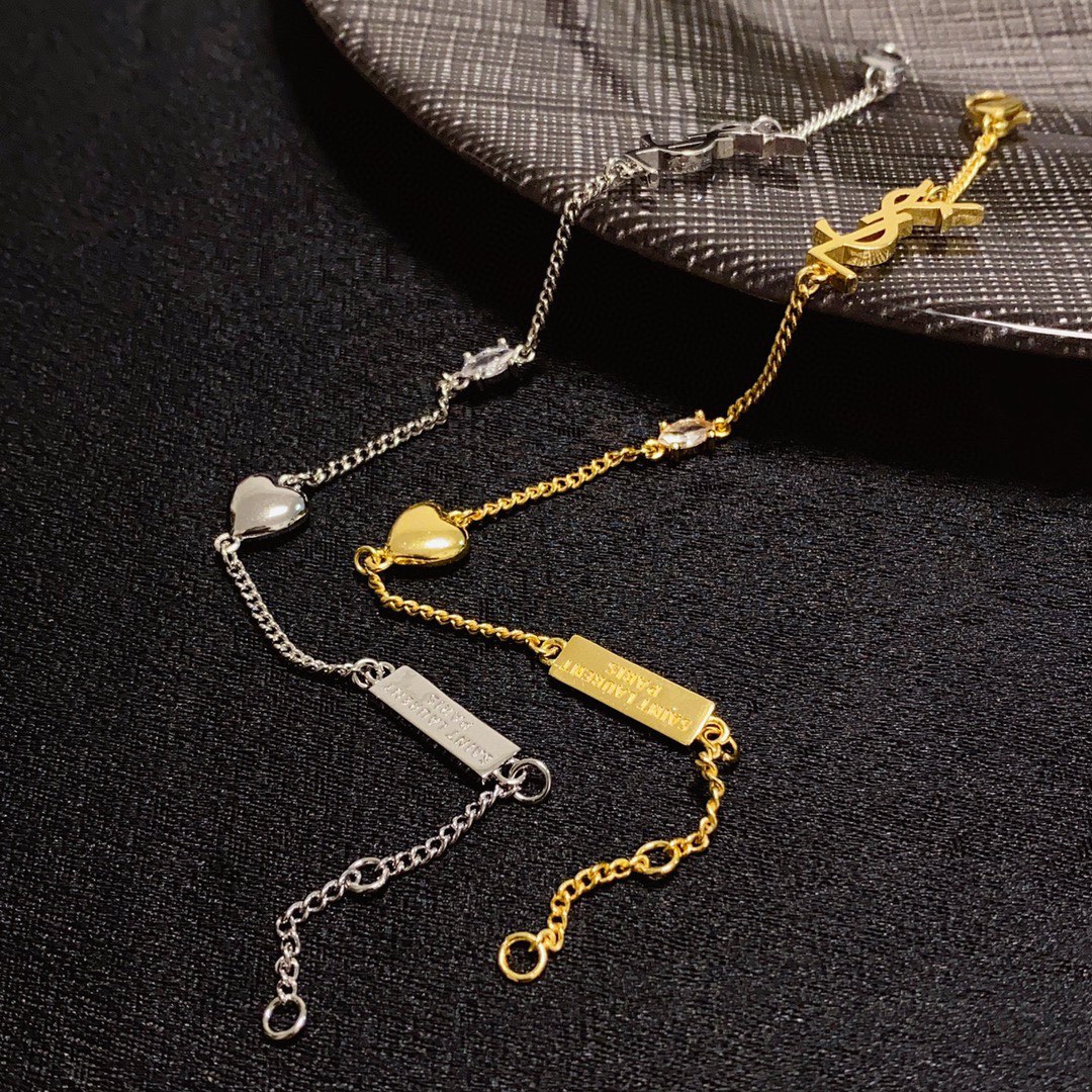 “YSL San Roland: 1961 Luxury Fashion Brand with High-Quality Gold & Silver Bands” - 图片 7