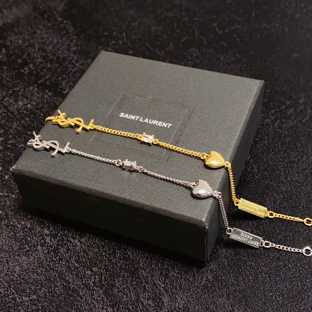 “YSL San Roland: 1961 Luxury Fashion Brand with High-Quality Gold & Silver Bands” - 图片 3