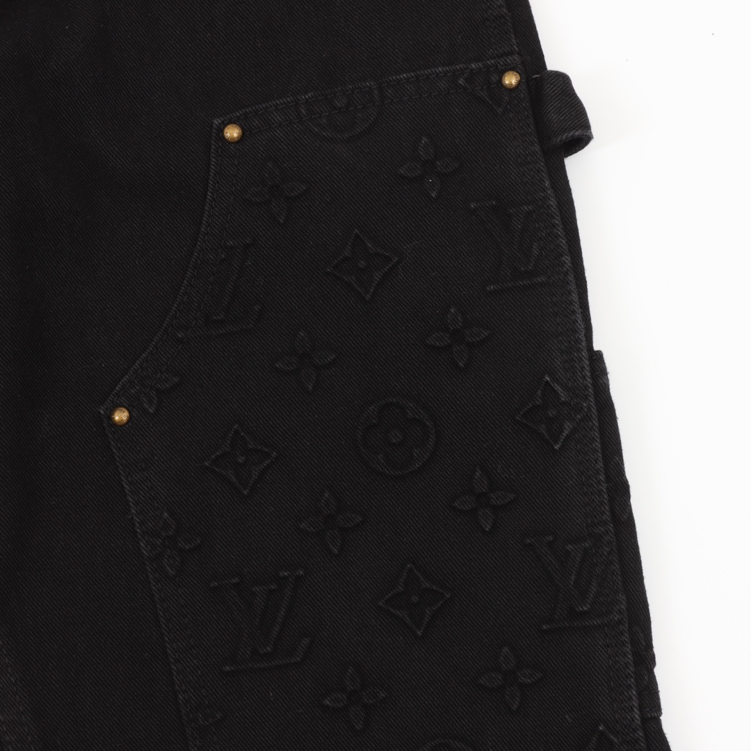 Louis Vuitton /路易威登 压纹老花工装牛仔长裤