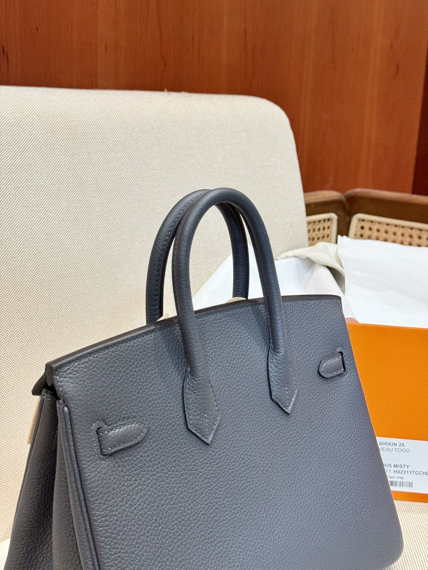 Hermes Birkin 25 Gris Misty 25cm tote everyday