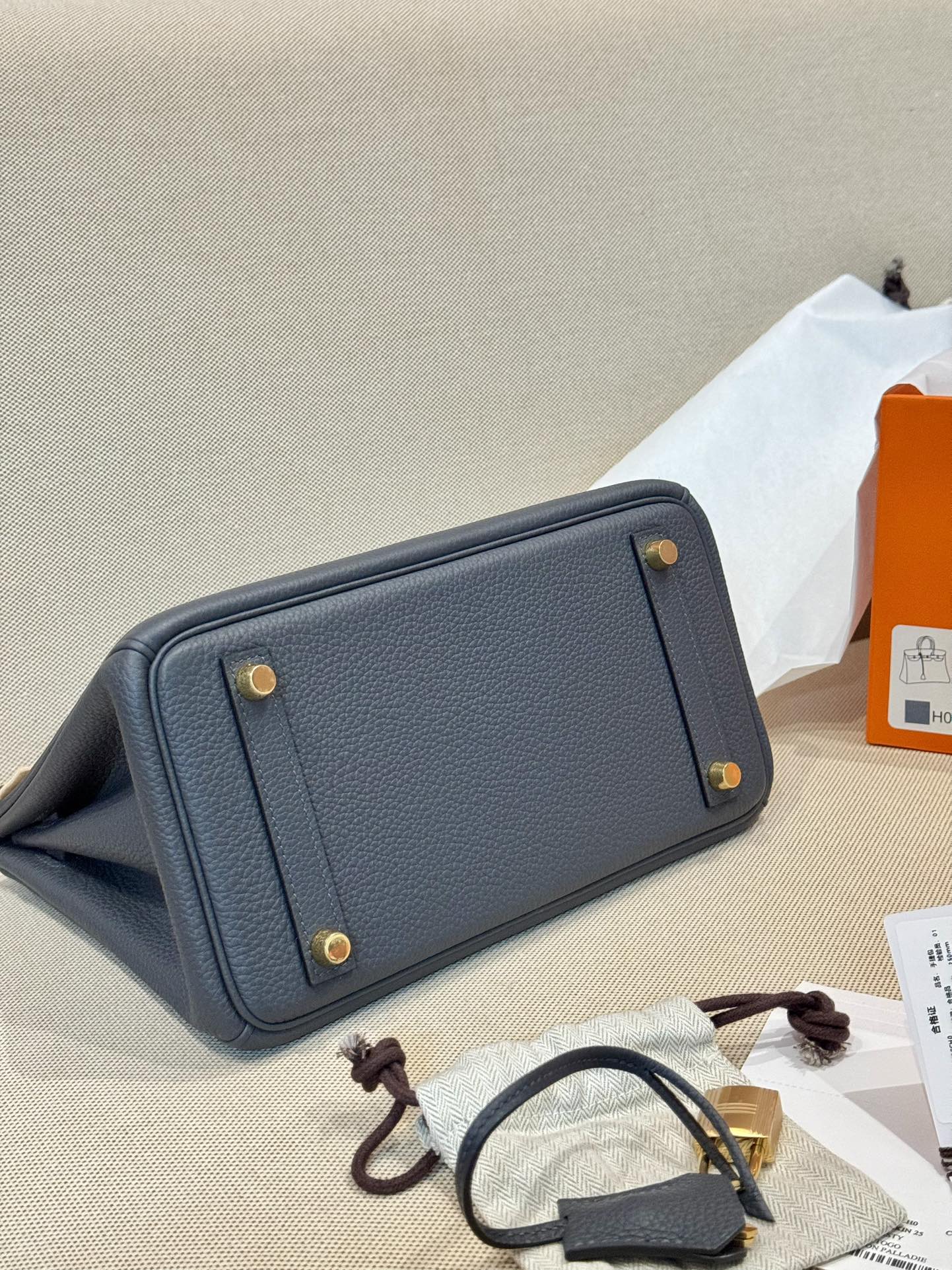Hermes Birkin 25 Gris Misty 25cm tote everyday