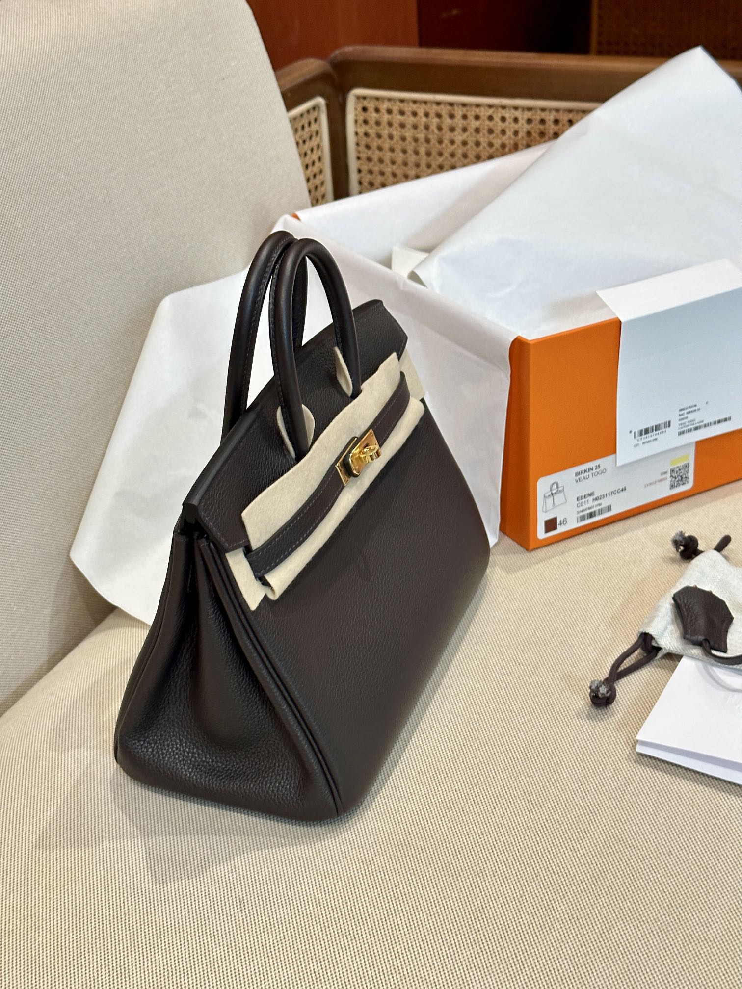 Hermes Birkin Dark Brown handbag everyday