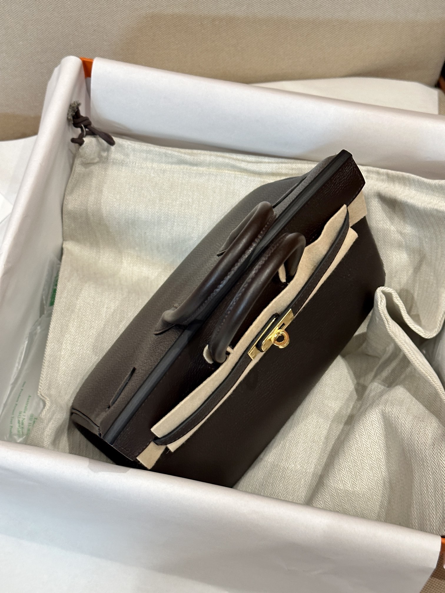Hermes Birkin Dark Brown handbag everyday