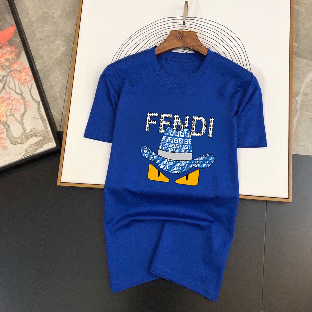 Fendi 品牌【FENDI 芬迪】(胖子福音) 男士休闲短袖T恤 2024春夏新品