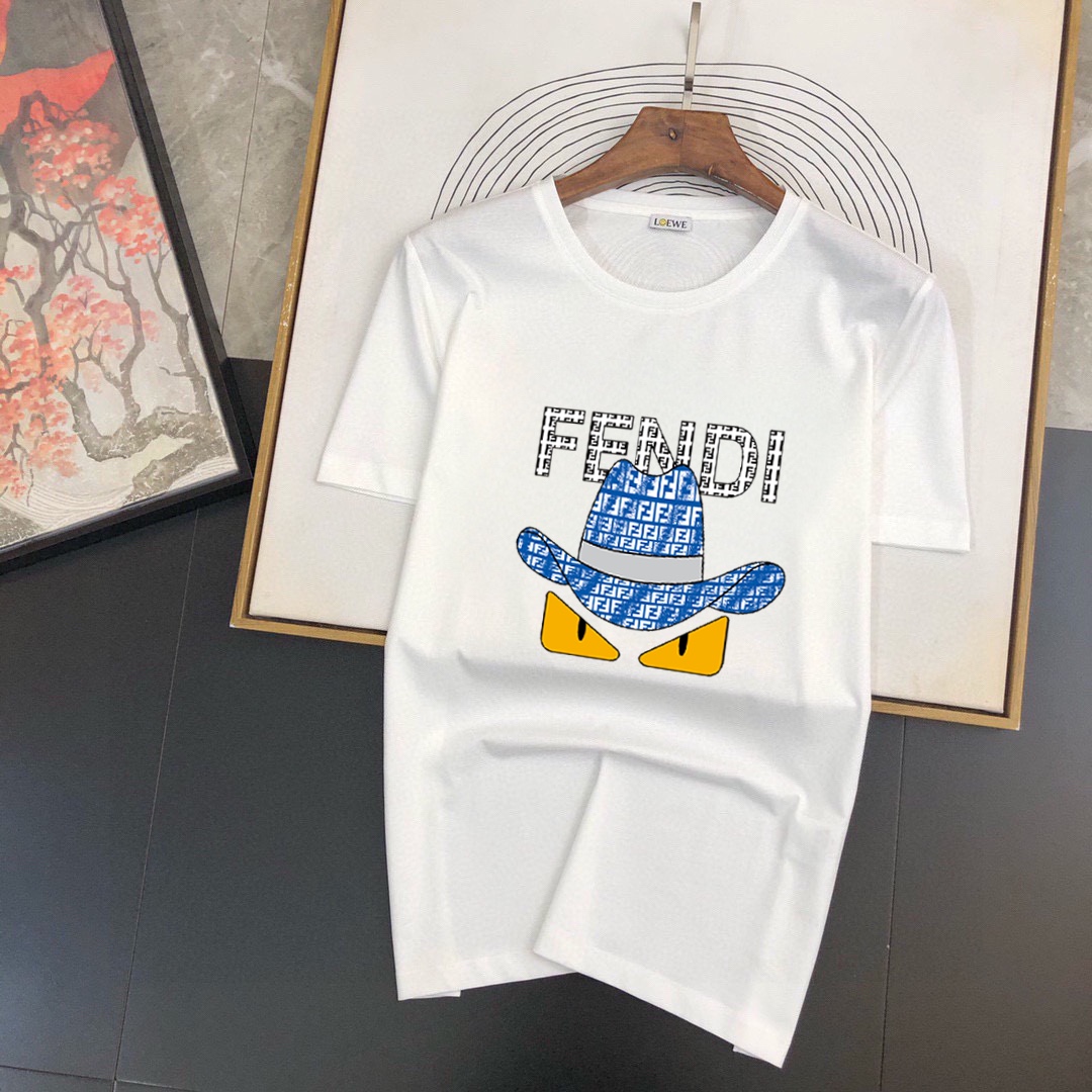 Fendi 品牌【FENDI 芬迪】(胖子福音) 男士休闲短袖T恤 2024春夏新品