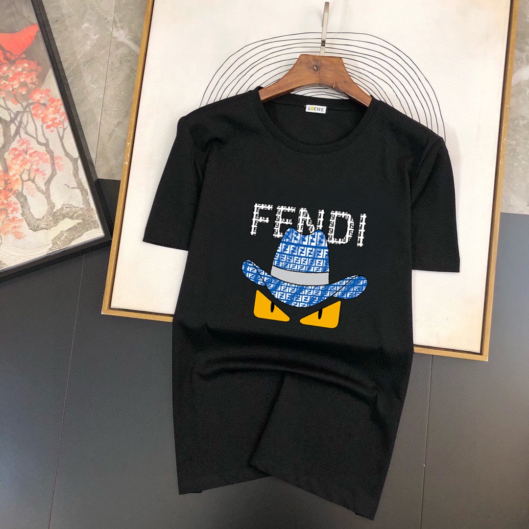 Fendi 品牌【FENDI 芬迪】(胖子福音) 男士休闲短袖T恤 2024春夏新品