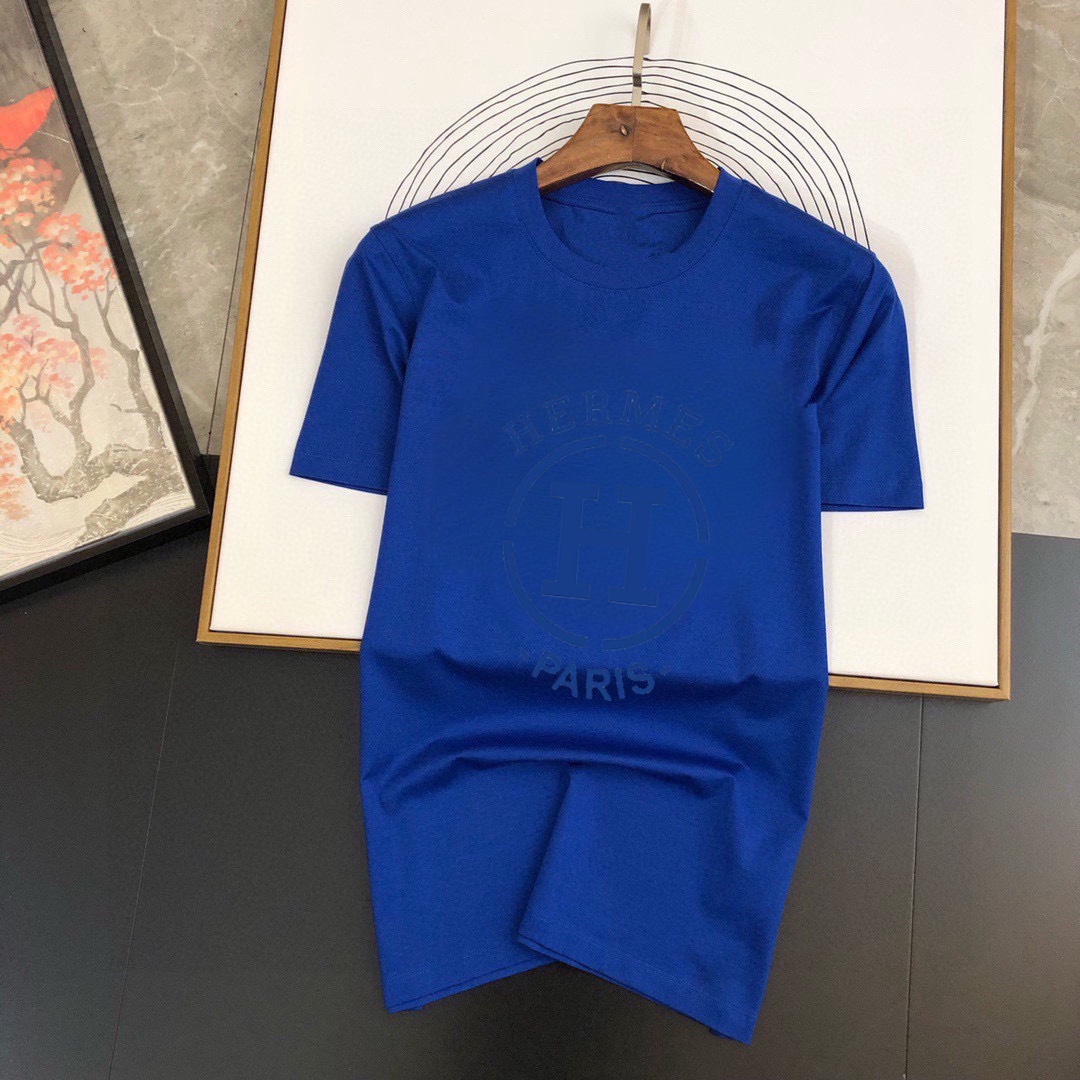 Hermès 品牌【HERMES 爱马仕】(胖子福音) 男士休闲短袖T恤 2024春夏新品