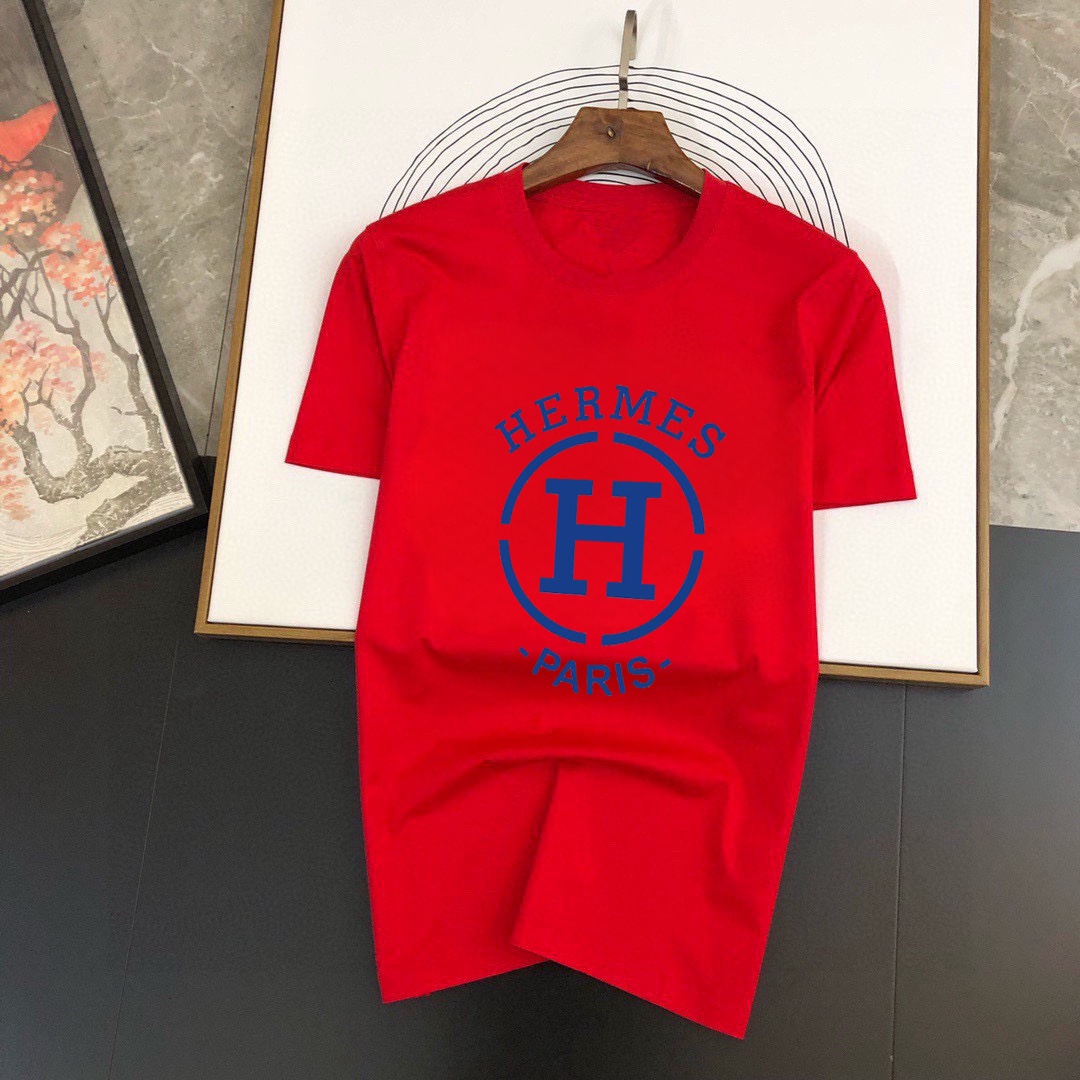 Hermès 品牌【HERMES 爱马仕】(胖子福音) 男士休闲短袖T恤 2024春夏新品