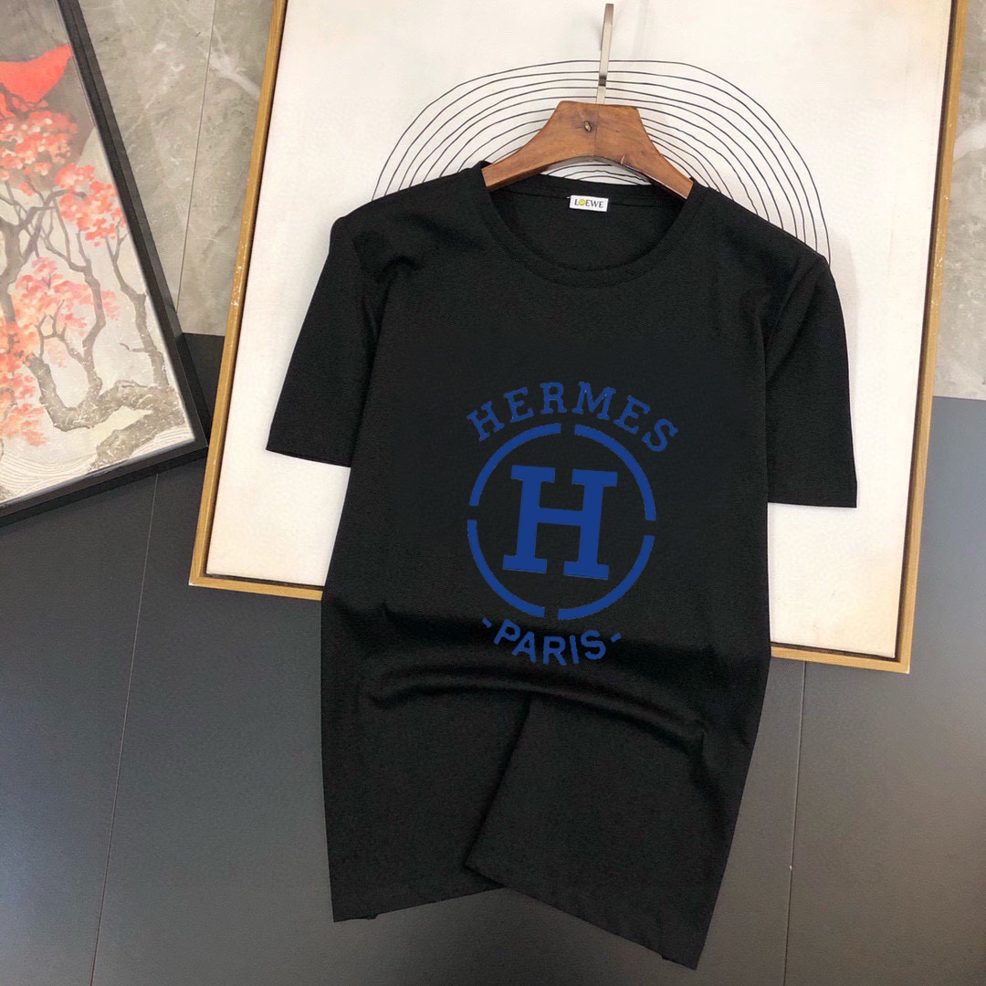 Hermès 品牌【HERMES 爱马仕】(胖子福音) 男士休闲短袖T恤 2024春夏新品