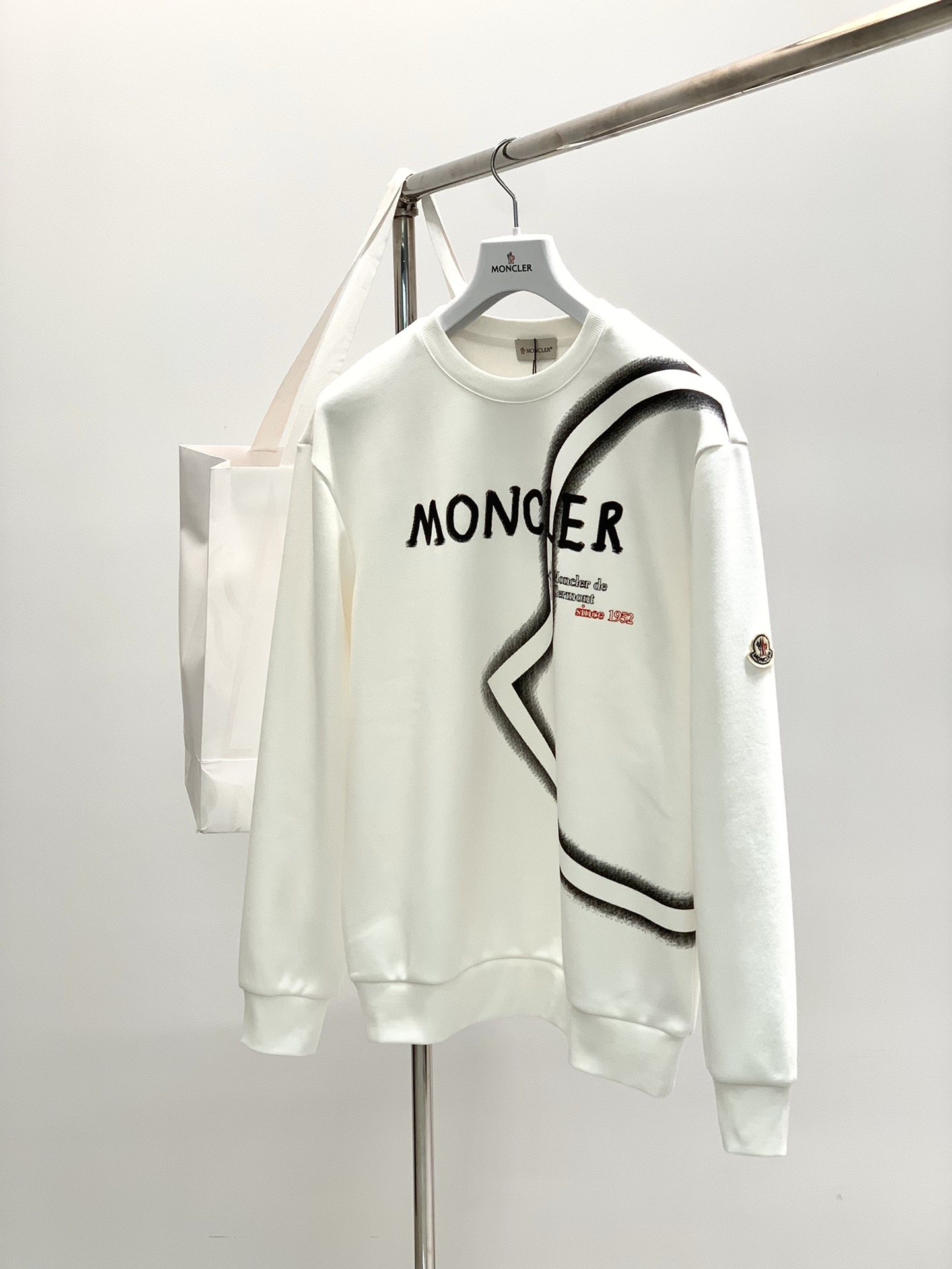 Koop de beste replica van hoge kwaliteit
 Moncler Kleding Sweatshirts Afdrukken Herfst/winter collectie Fashion Lange mouw