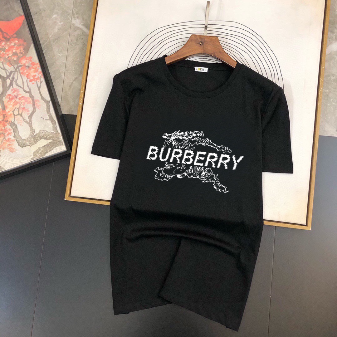 Burberry 品牌【BURBERRY 巴宝莉】(胖子福音) 男士休闲短袖T恤 2024春夏新品