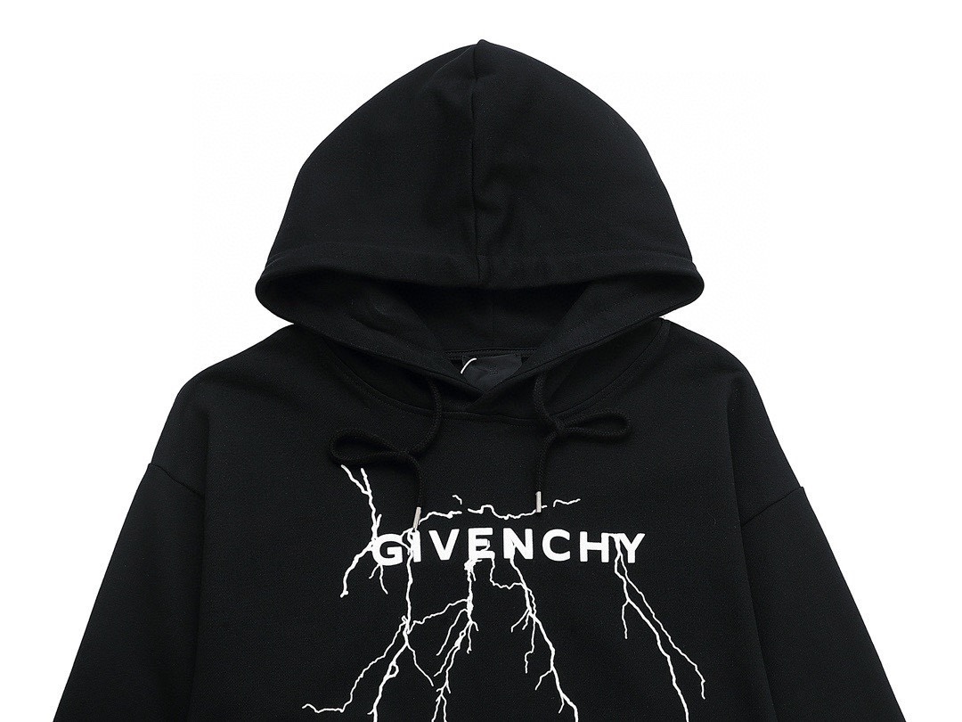 纪梵希/Givenchy 秋冬新款 闪电字母印花连帽卫衣