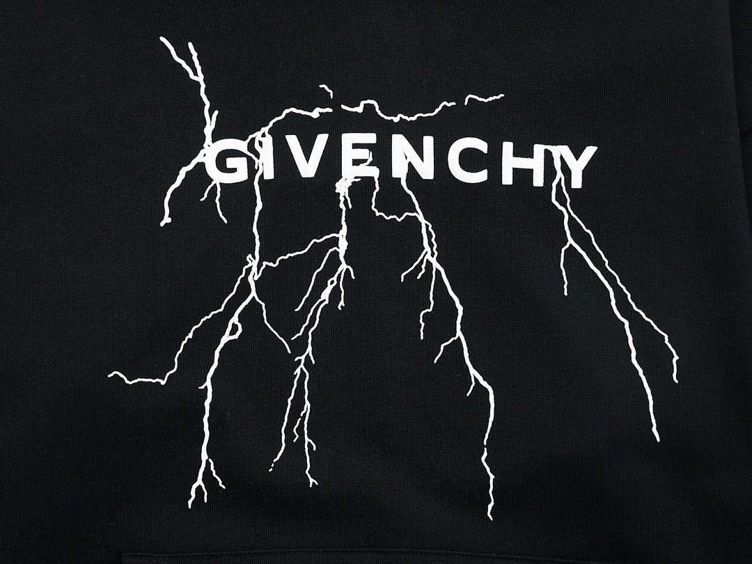 纪梵希/Givenchy 秋冬新款 闪电字母印花连帽卫衣