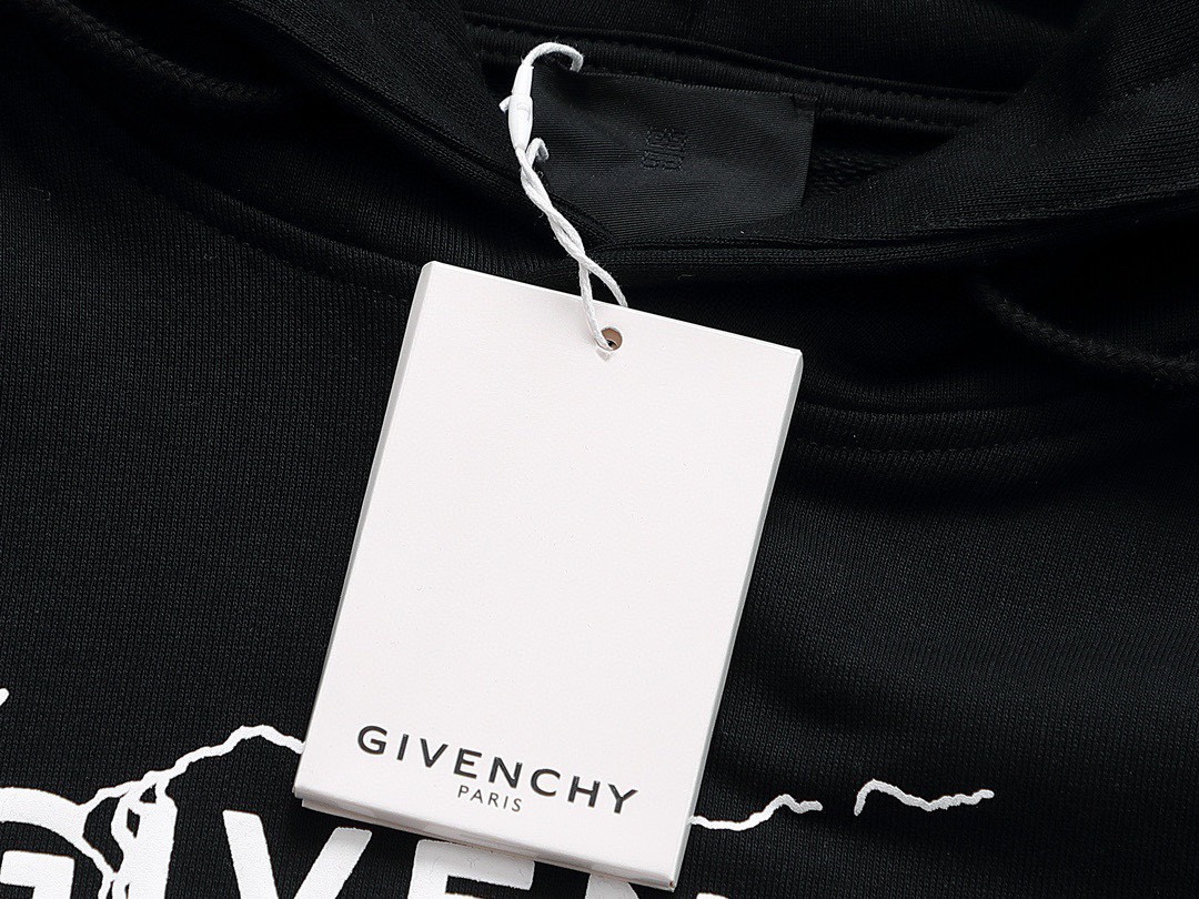 纪梵希/Givenchy 秋冬新款 闪电字母印花连帽卫衣