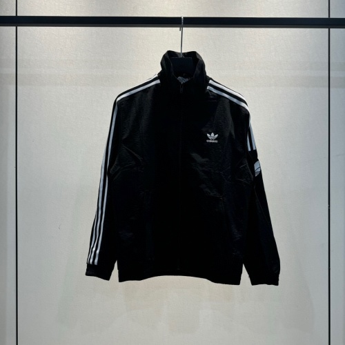 Adidas Originals Veste de survêtement classique avec logo brodé et trois bandes 1 Adidas Originals Veste de survêtement classique avec logo brodé et trois bandes