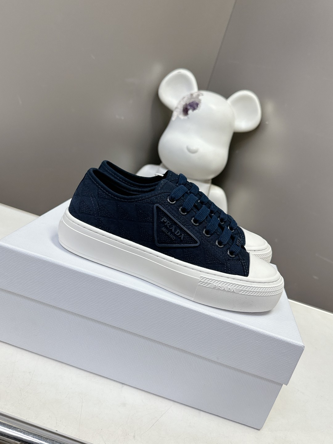 Prada Canvas Shoes Canvas Fall/Winter Collection Vintage