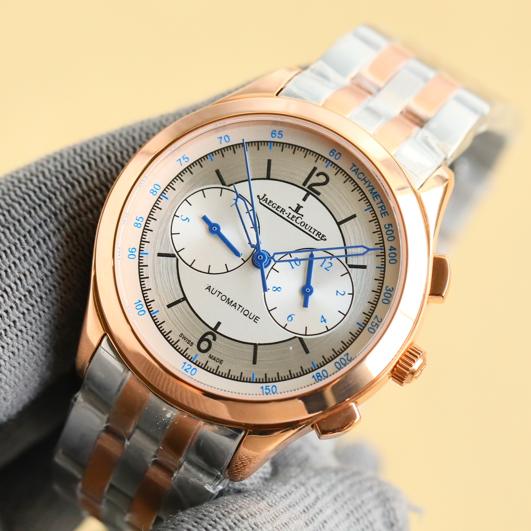 Luxury White Gold and Steel Watch with Full-Automatic Machine Core and High-Quality Materials - 图片 2