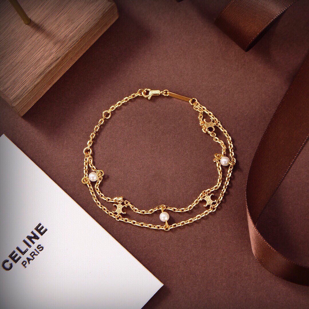 “Celine’s New Art Sense Bronze Sculpture Bracelet – Chic, Simple, Artistic” - 图片 7