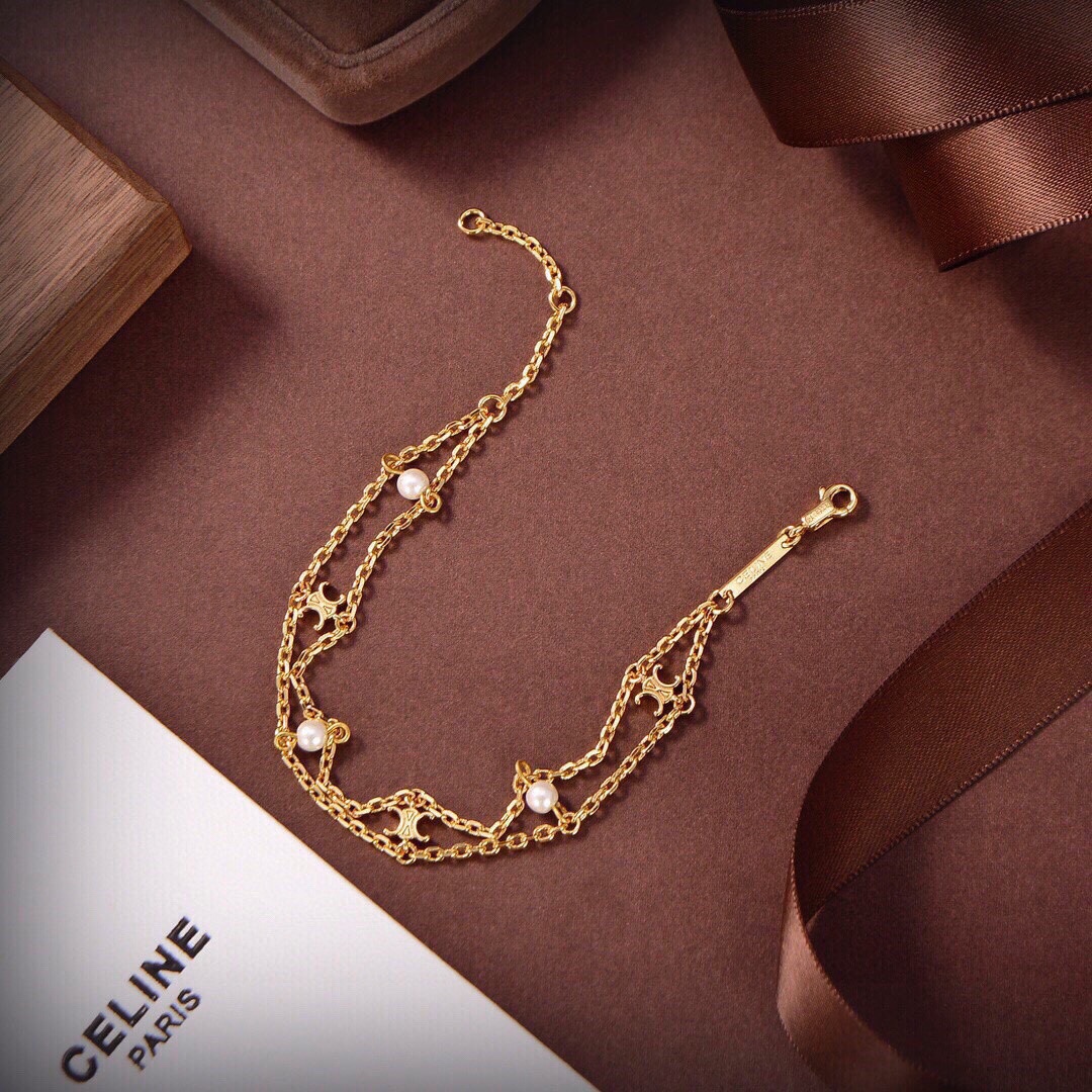 “Celine’s New Art Sense Bronze Sculpture Bracelet – Chic, Simple, Artistic” - 图片 9