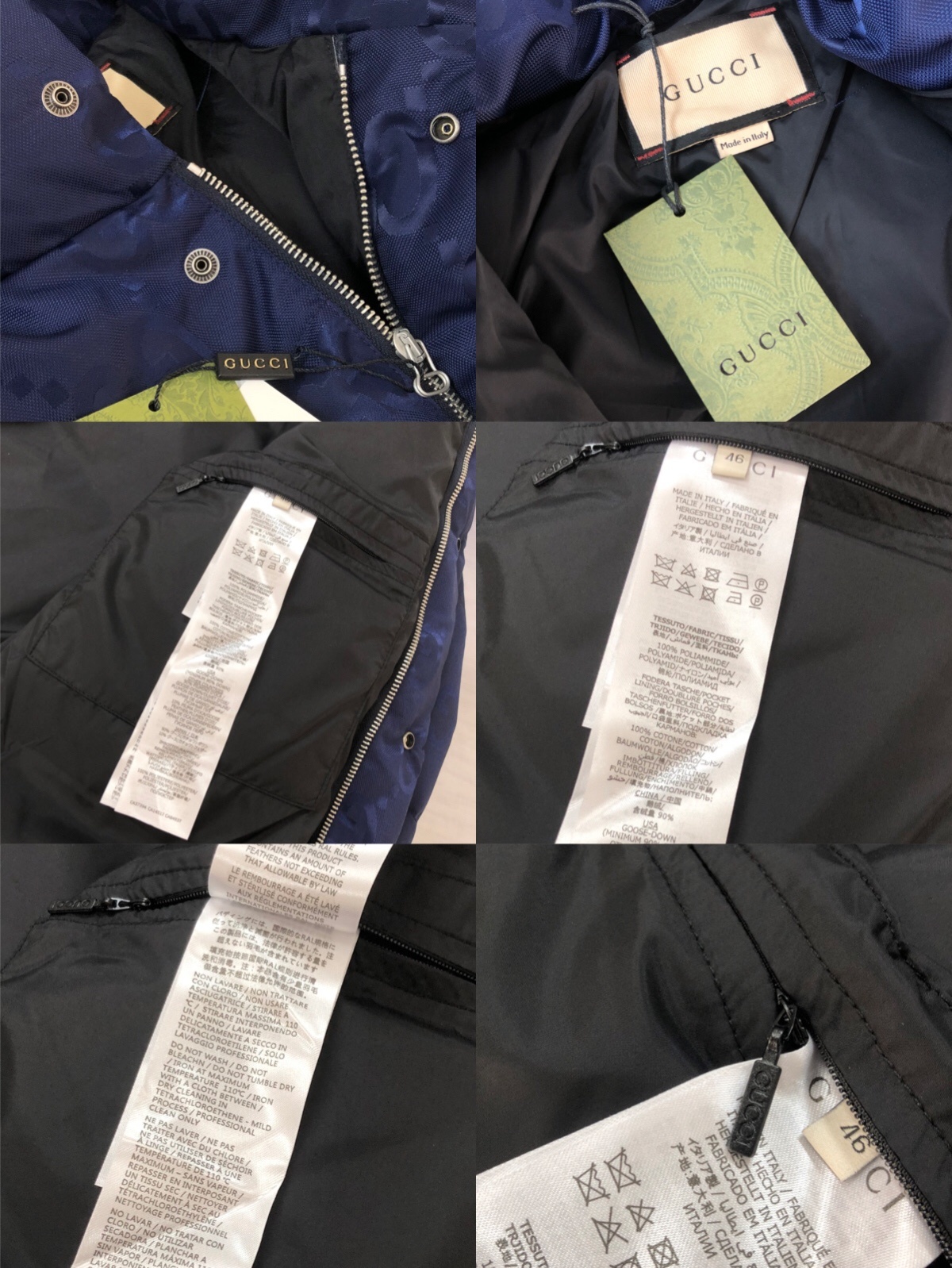 🆕🆕🆕🔥 GUCCI 古驰 2025秋冬最新款暗纹提花羽绒服!外层面料采用定制GG帆布属于环保有机棉质