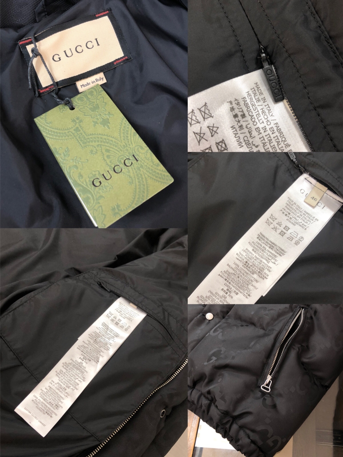 🆕🆕🆕🔥 GUCCI 古驰 2025秋冬最新款暗纹提花羽绒服!外层面料采用定制GG帆布属于环保有机棉质
