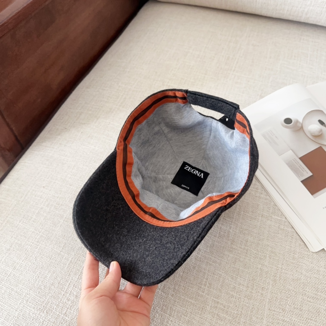 💰88 ZEGNA, NEW, HIGH-QUALITY BASEBALL CAPS, BIG SYNCHRONOUS, PERFECT MATCH - 图片 7