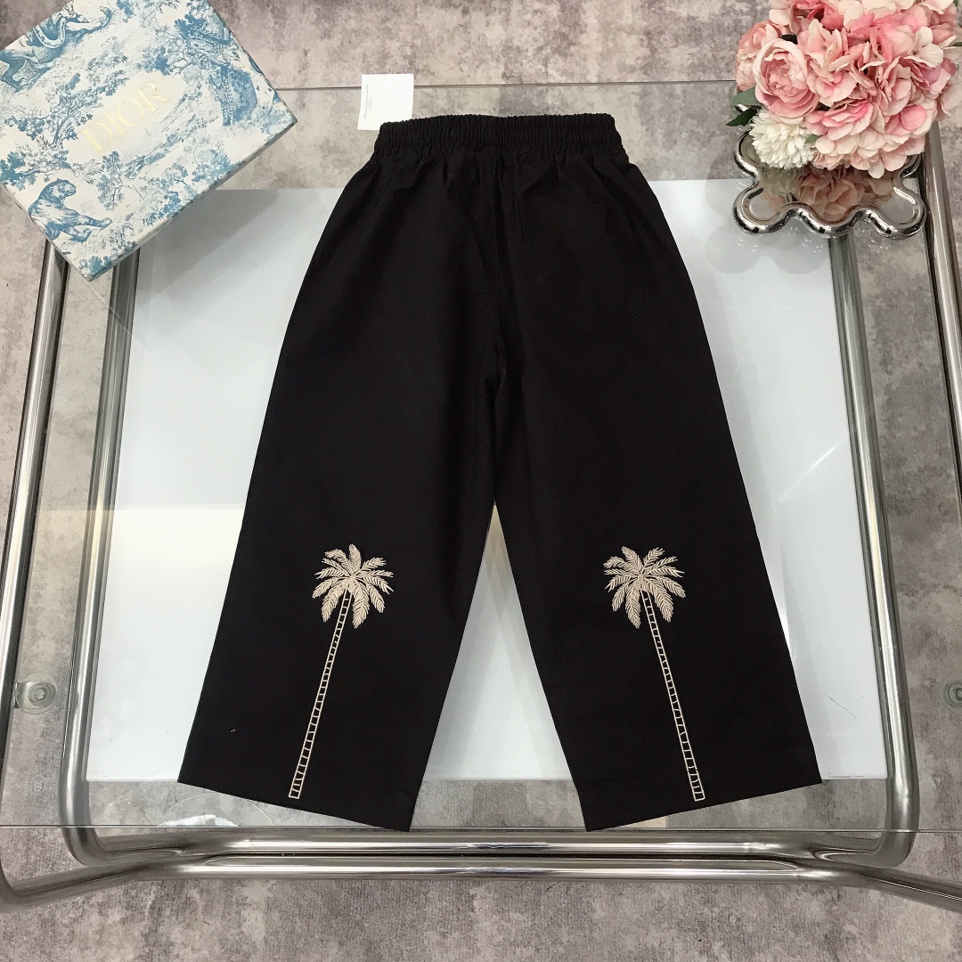 High-quality Cotton Embroidered Crotch Shorts, Sizes 100-160 CM #178 - 图片 2