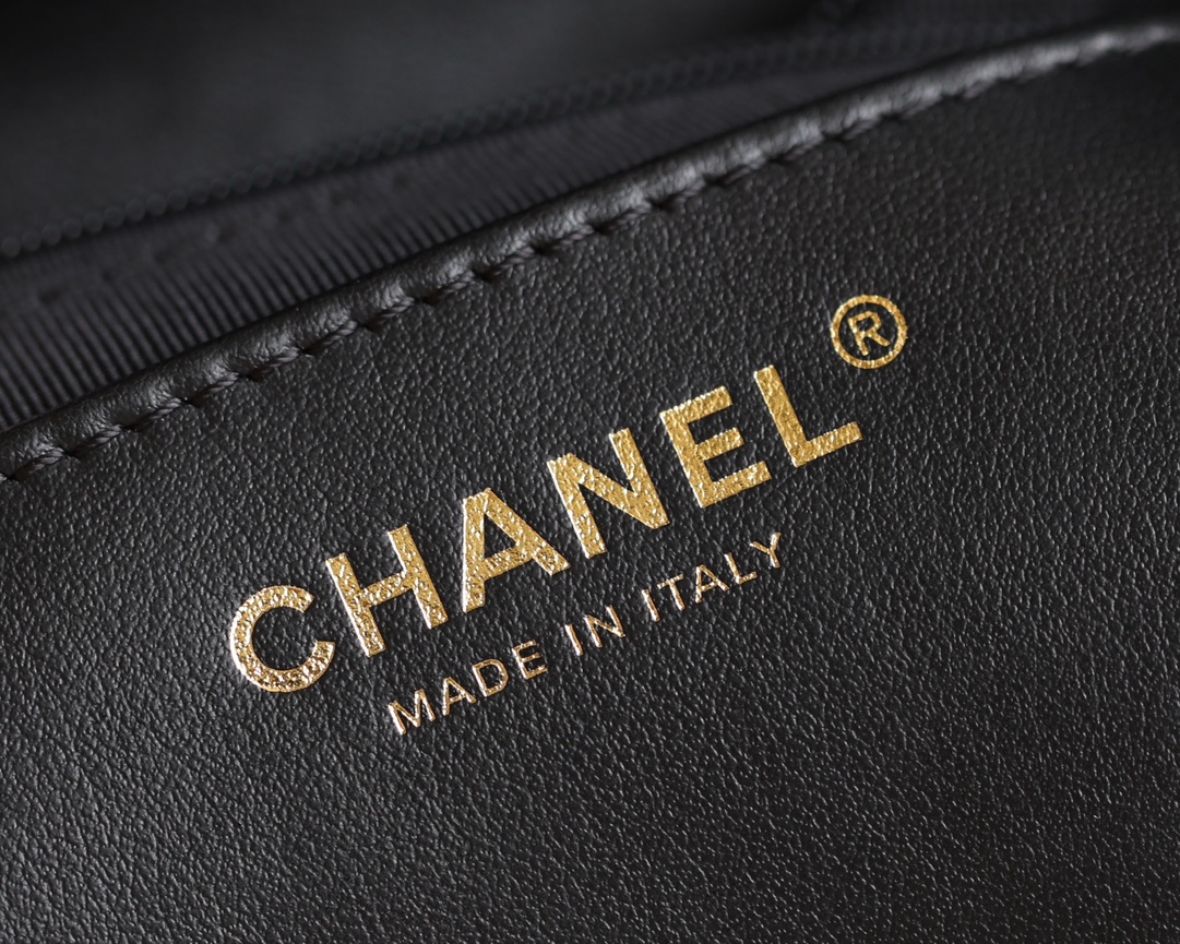 Double C Chunky Chain Flap Bag (Medium) ♥ Black - Bag 9