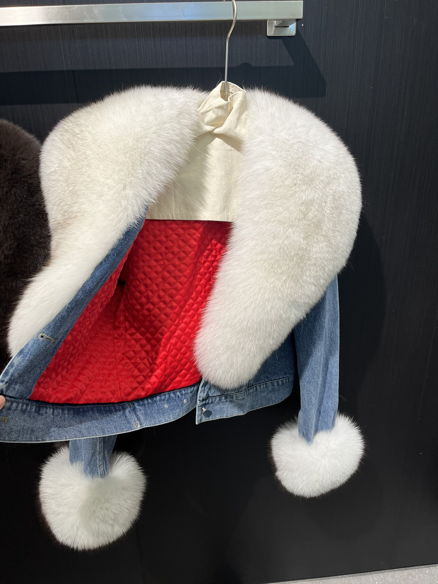 Luxurious Female Suit with Real Fox Hair Trim and King Alexander’s Cowboy Fur Coat - 图片 5