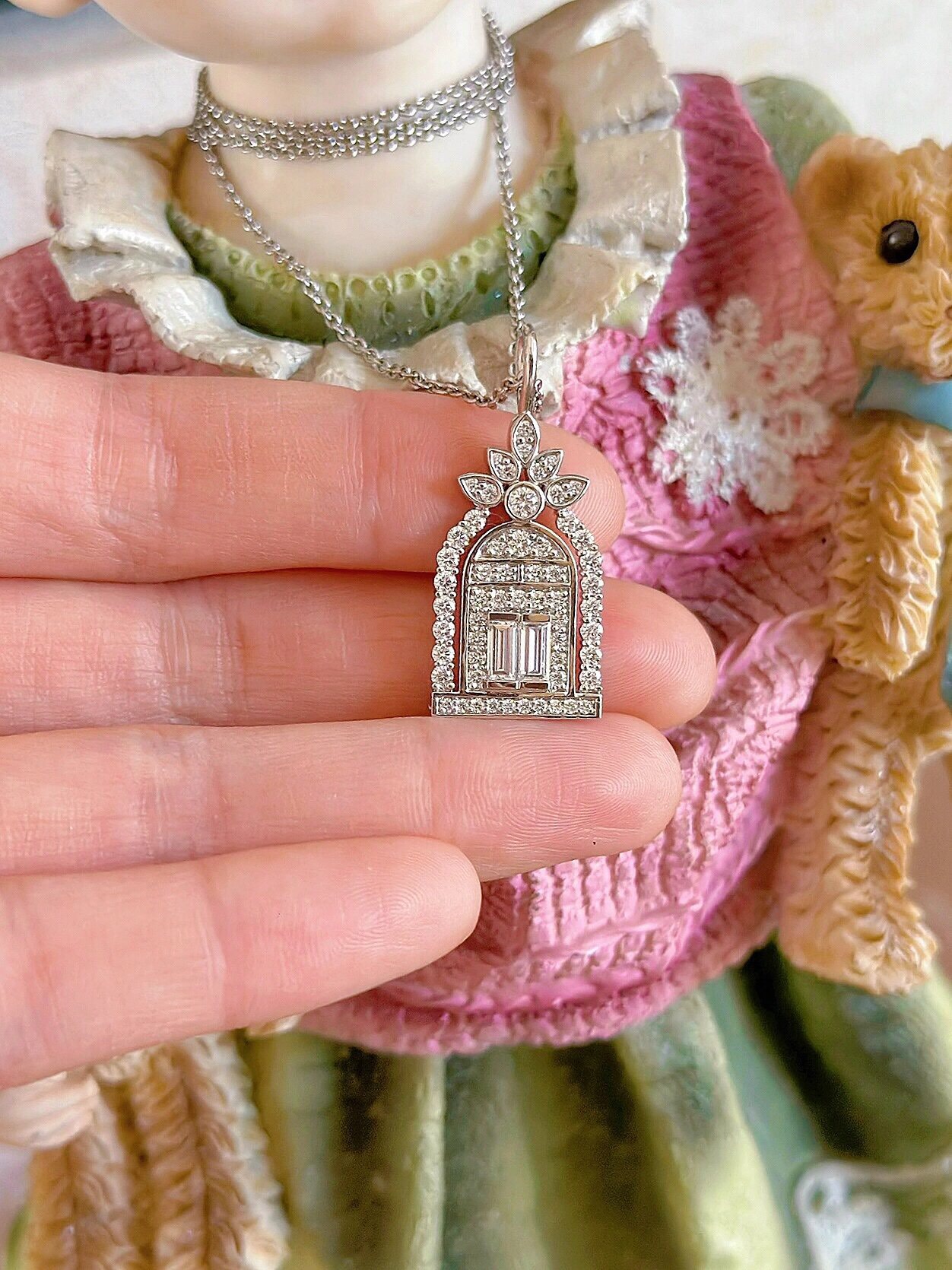 [Niche Series Jewelry]208752 [Our Product] Lucky Door Necklace You can customi