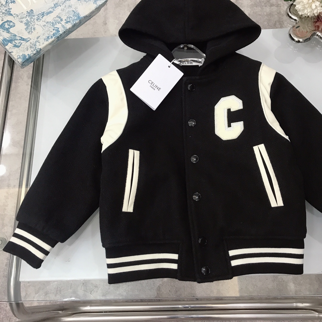 “CHLIN* Spellgate Baseball Cotton Jackets for Kids: New Autumn/Winter Collection” - 图片 3