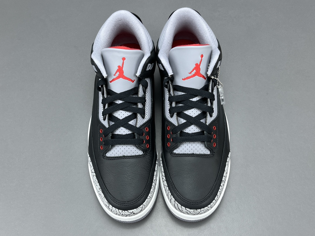 X版顶级AJ3JordanAirJordan3OG“BlackCement”舒适防滑耐磨高帮复古篮球鞋男