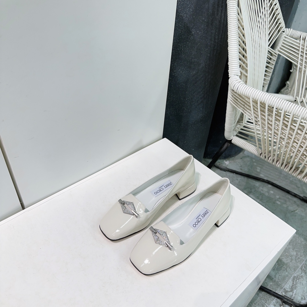 Top Quality Jimmy Choo 25AW Shoes: Elegant Design with Diamond Chain Element - 图片 2