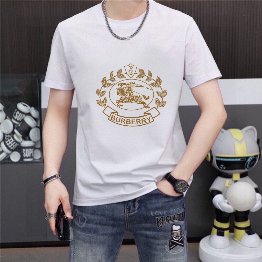 Burberry 品牌【BURBERRY 巴宝莉】(胖子福音) 男士休闲短袖T恤 2024春夏新品