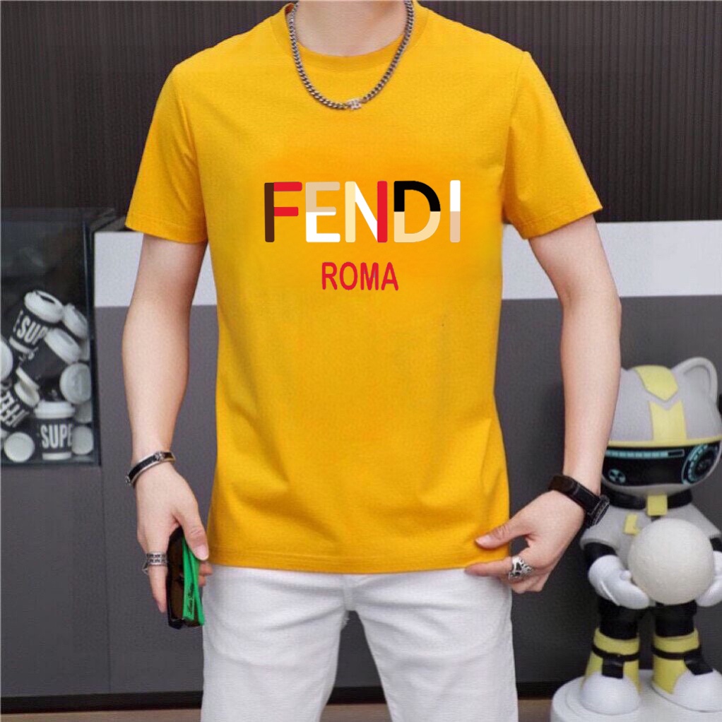 Fendi 品牌【FENDI 芬迪】(胖子福音) 男士休闲短袖T恤 2024春夏新品