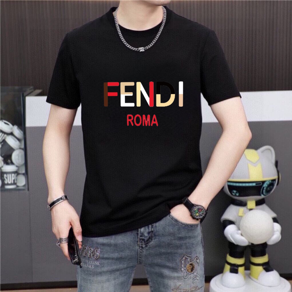 Fendi 品牌【FENDI 芬迪】(胖子福音) 男士休闲短袖T恤 2024春夏新品