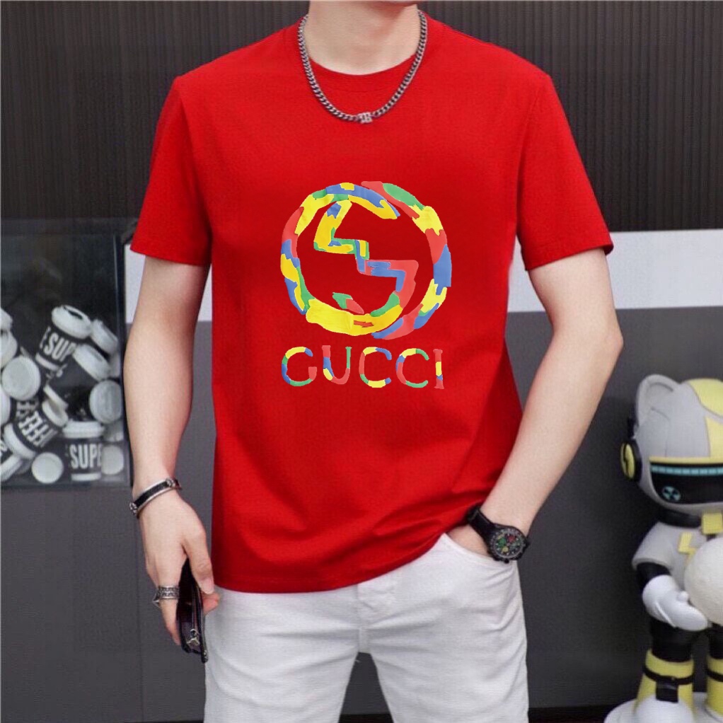 Gucci 品牌【GUCCI 古奇】(胖子福音) 男士休闲短袖T恤 2024春夏新品