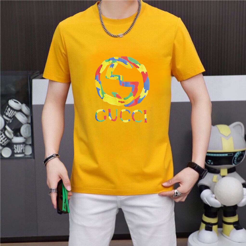 Gucci 品牌【GUCCI 古奇】(胖子福音) 男士休闲短袖T恤 2024春夏新品