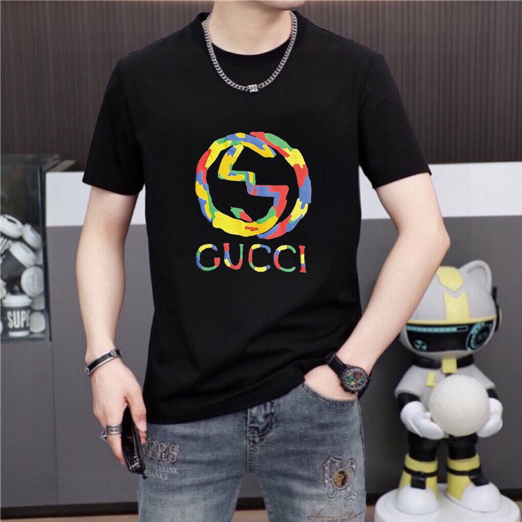 Gucci 品牌【GUCCI 古奇】(胖子福音) 男士休闲短袖T恤 2024春夏新品