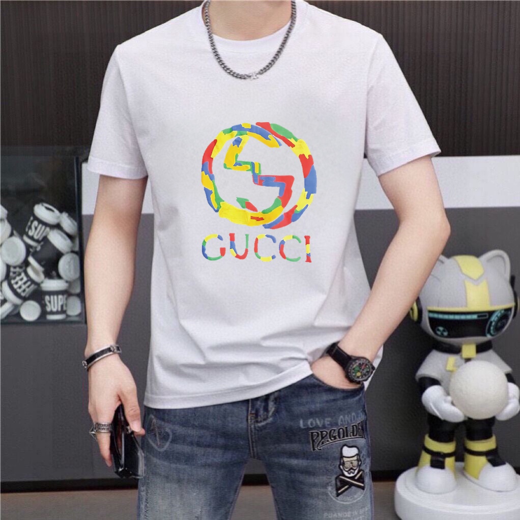 Gucci 品牌【GUCCI 古奇】(胖子福音) 男士休闲短袖T恤 2024春夏新品