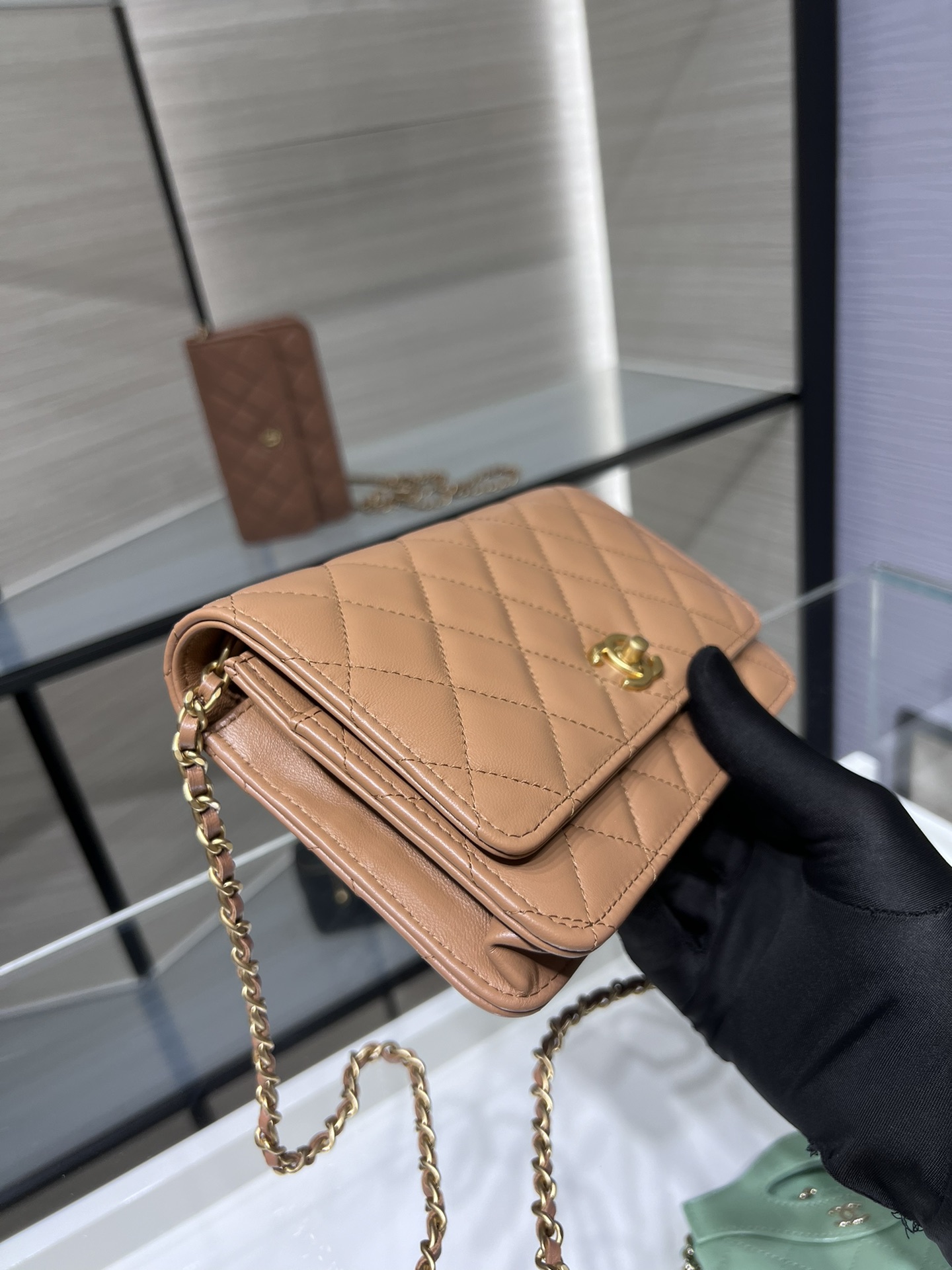 as a classic crossbody or shoulder bag, or shortened to carry as a chic - Bag