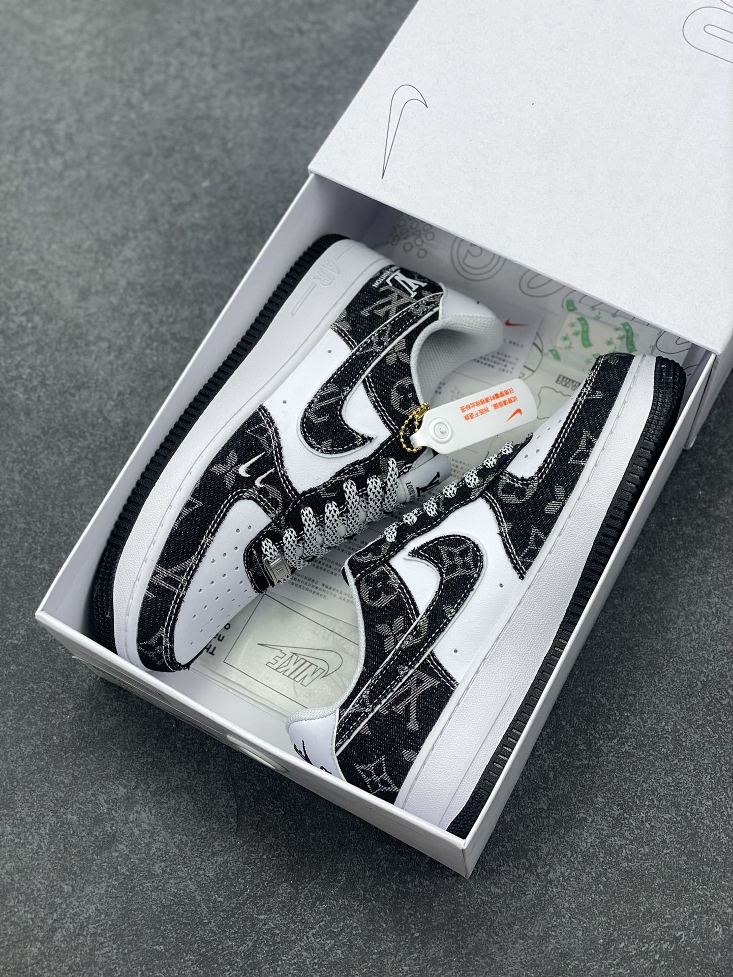 图片[9]-NK Air Force 1‘07 Low 定制款抽屉盒 空军一号低帮休闲板鞋 定制皮料 原楦原纸板 纯正版型 高清洁度 内置全掌气垫 货号：CW2288-111 尺码：36 36.5 37.5 38 38.5 39 40 40.5 41 42 42.5 43 44 44.5 45-选品中心