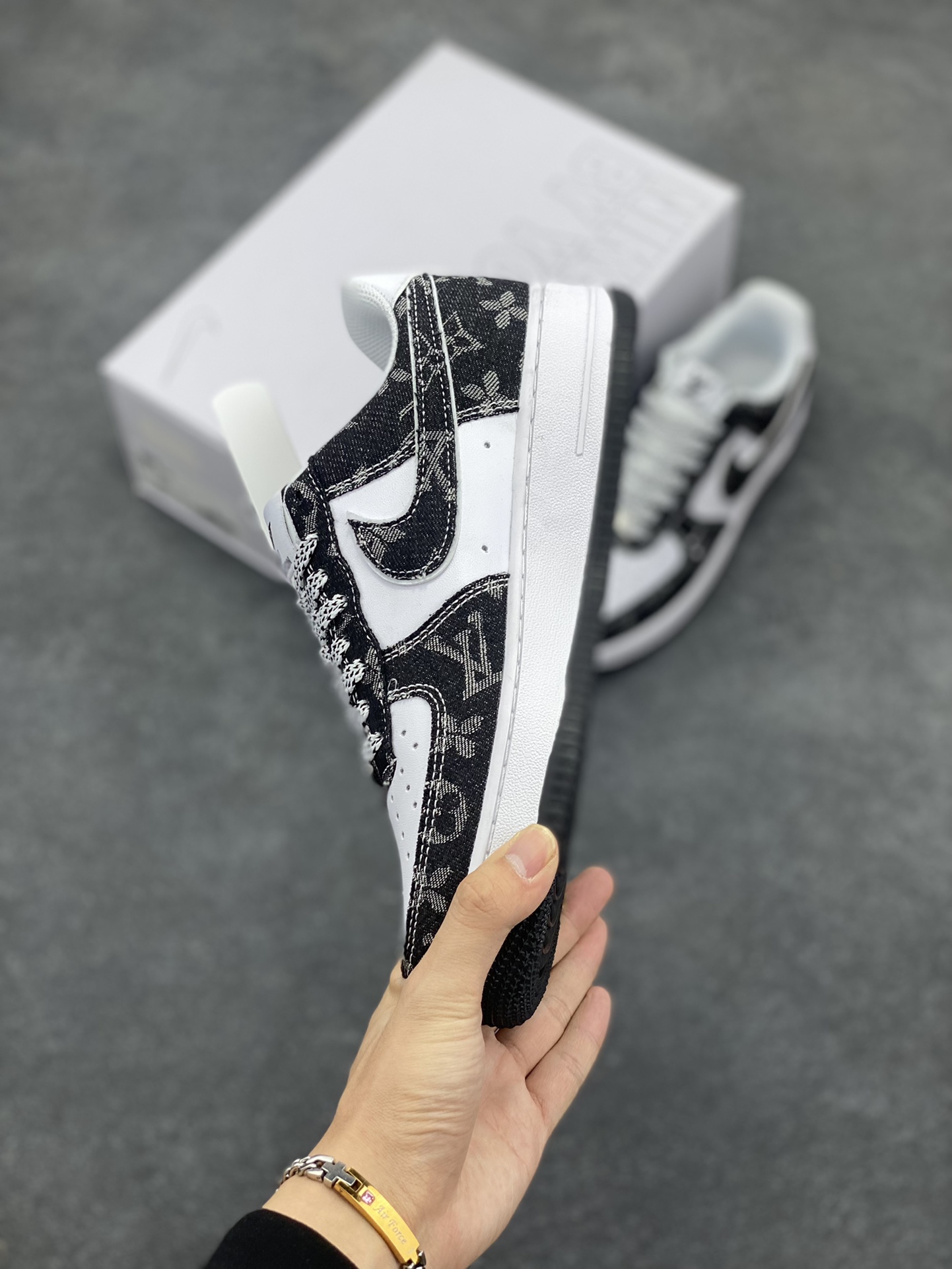 图片[3]-NK Air Force 1‘07 Low 定制款抽屉盒 空军一号低帮休闲板鞋 定制皮料 原楦原纸板 纯正版型 高清洁度 内置全掌气垫 货号：CW2288-111 尺码：36 36.5 37.5 38 38.5 39 40 40.5 41 42 42.5 43 44 44.5 45-选品中心