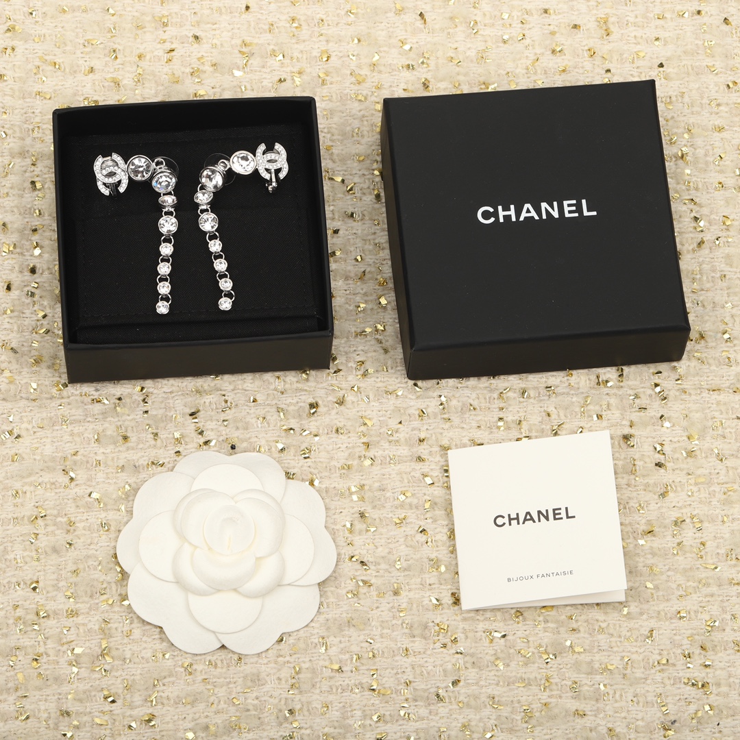 Chanel Buy
 Jewelry Earring Pink Yellow Brass