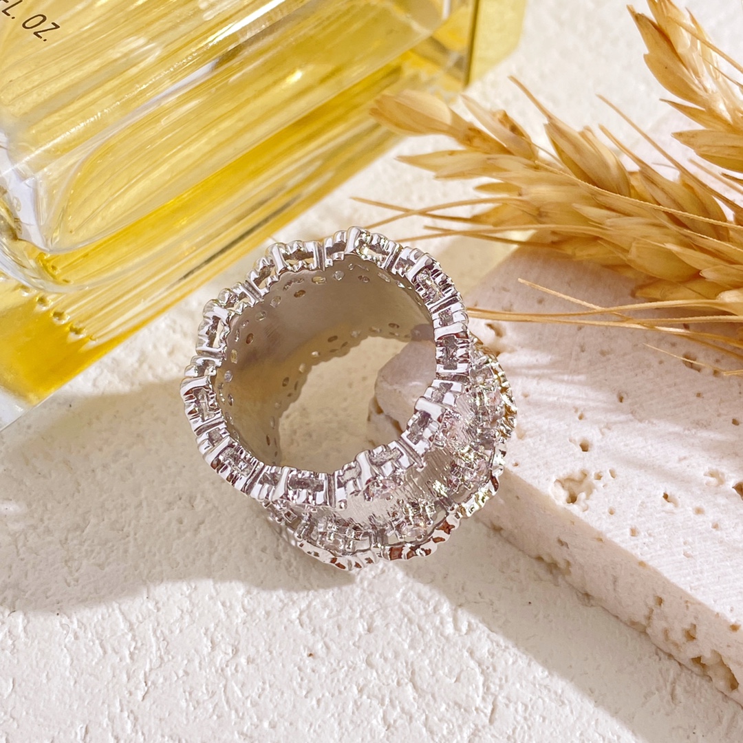p180 no new buchilati-style retrospect lace with a lasagna ring, brass, silver, 678 yards - 图片 2