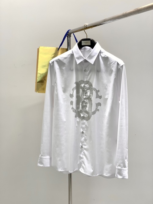 Roberto Cavalli Long Sleeve Casual Shirt with Logo Pattern, Fashionable 1 Roberto Cavalli Long Sleeve Casual Shirt with Logo Pattern, Fashionable